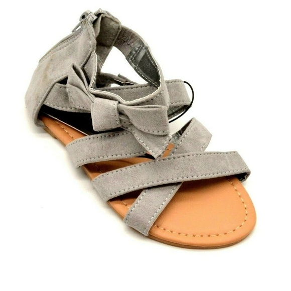 dELiA*s Other - Delias Girl Gray Bow Gladiator Sandal Girls 13 New